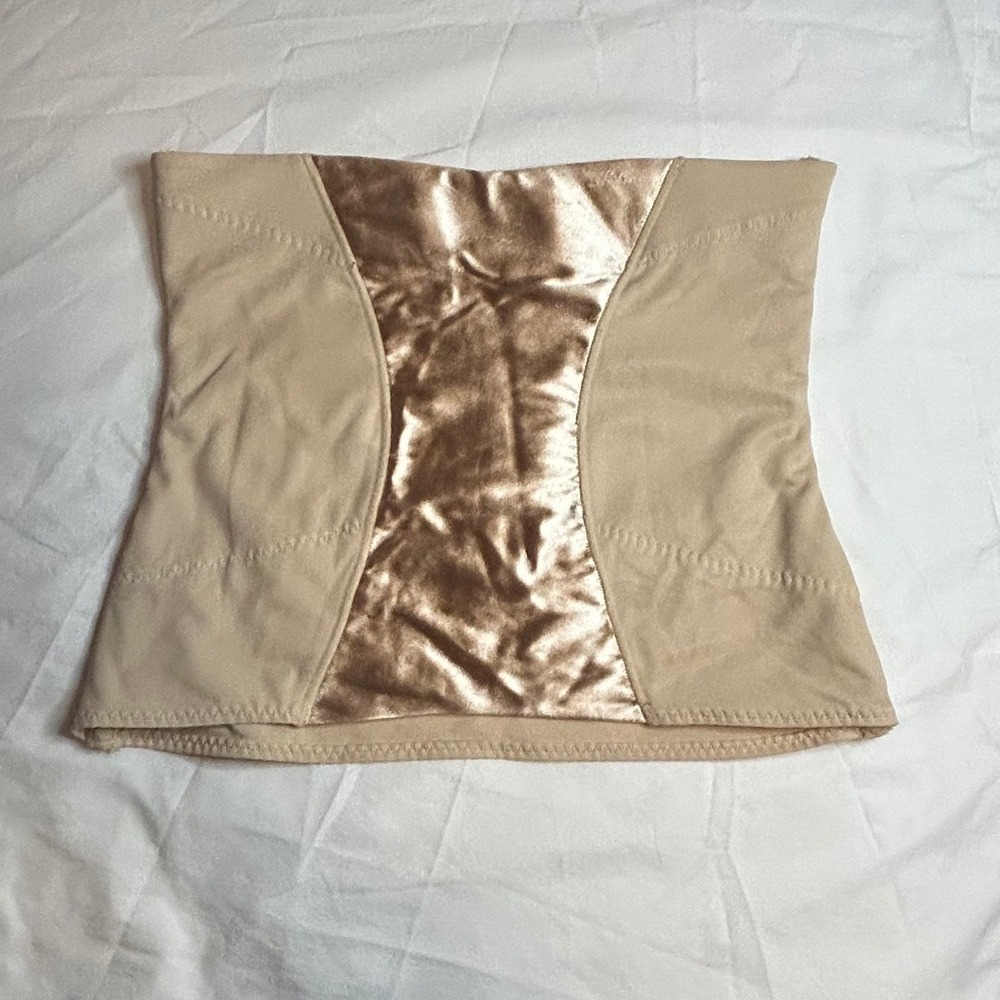 Maidenform Shapewear Waist Cincher Tummy Firm Control Body Shaper Beige‎ L/G